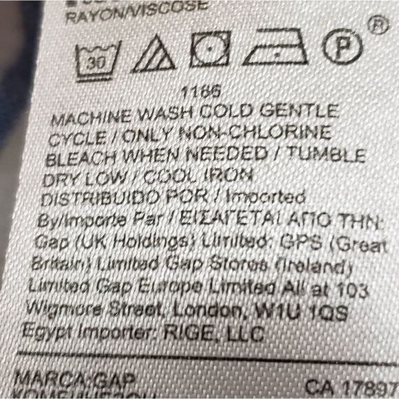 🔺️Gap Blue & White Stripe Linen Blend Apron Romper Shorts Size 00 - Picture 10 of 11